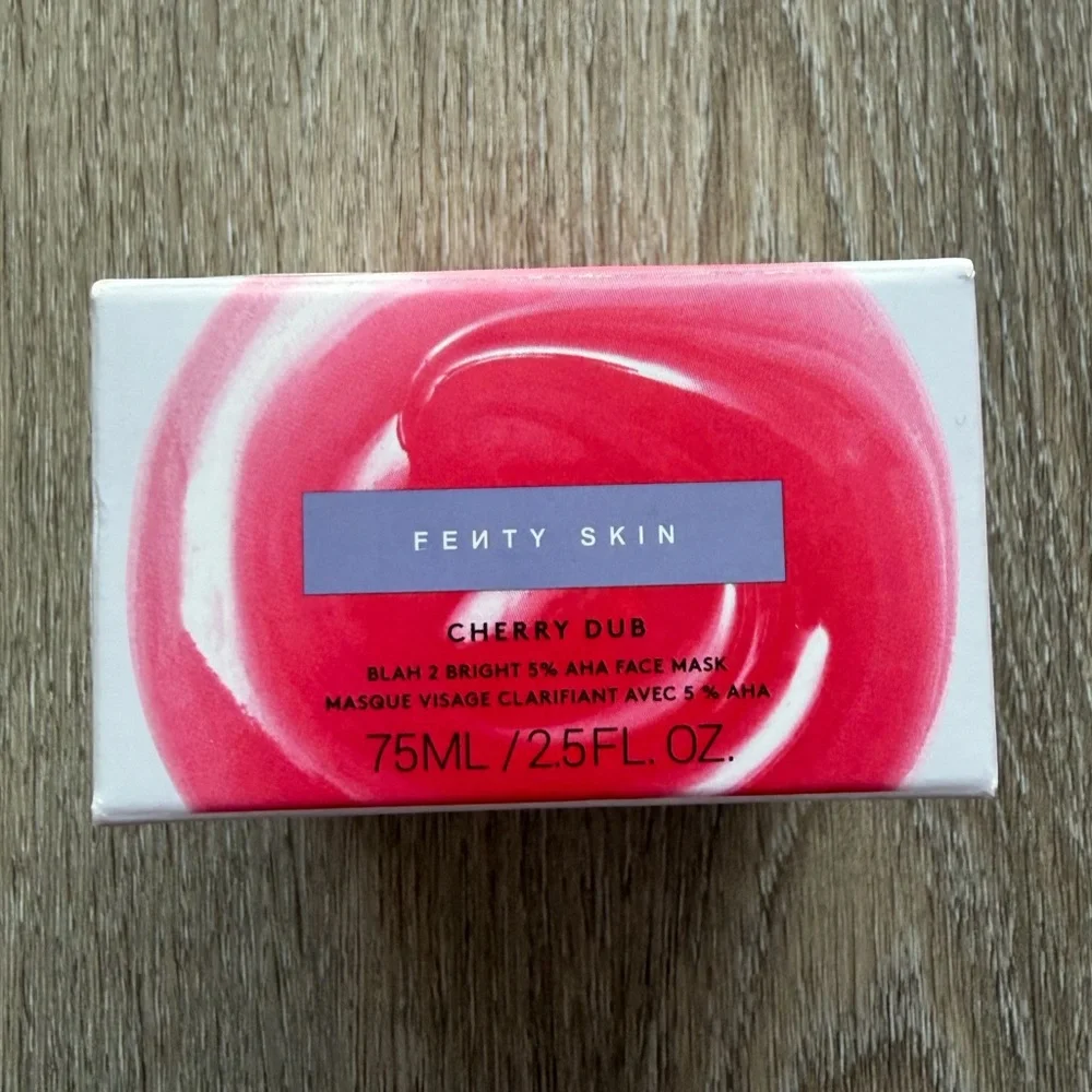 Fenty Skin Cherry Dub Blah 2 Bright 5% AHA Face Mask 75ml NWT Exfoliating